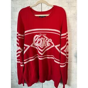 Coca-Cola Pacsun sweater red white collectible holiday Christmas cozycore knit